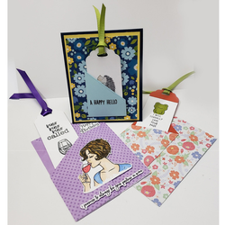 Craft & Sip! Personalized Greeting Card and Bookmark!